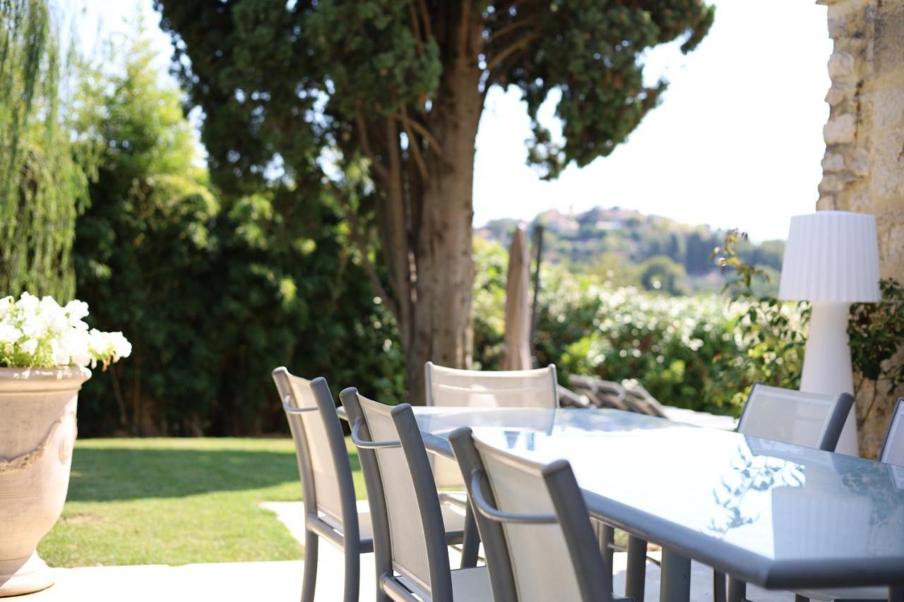 L'Elegante Bastide En Pierre Avec Vue Sur Le Vieux Village De Μουζέν Εξωτερικό φωτογραφία