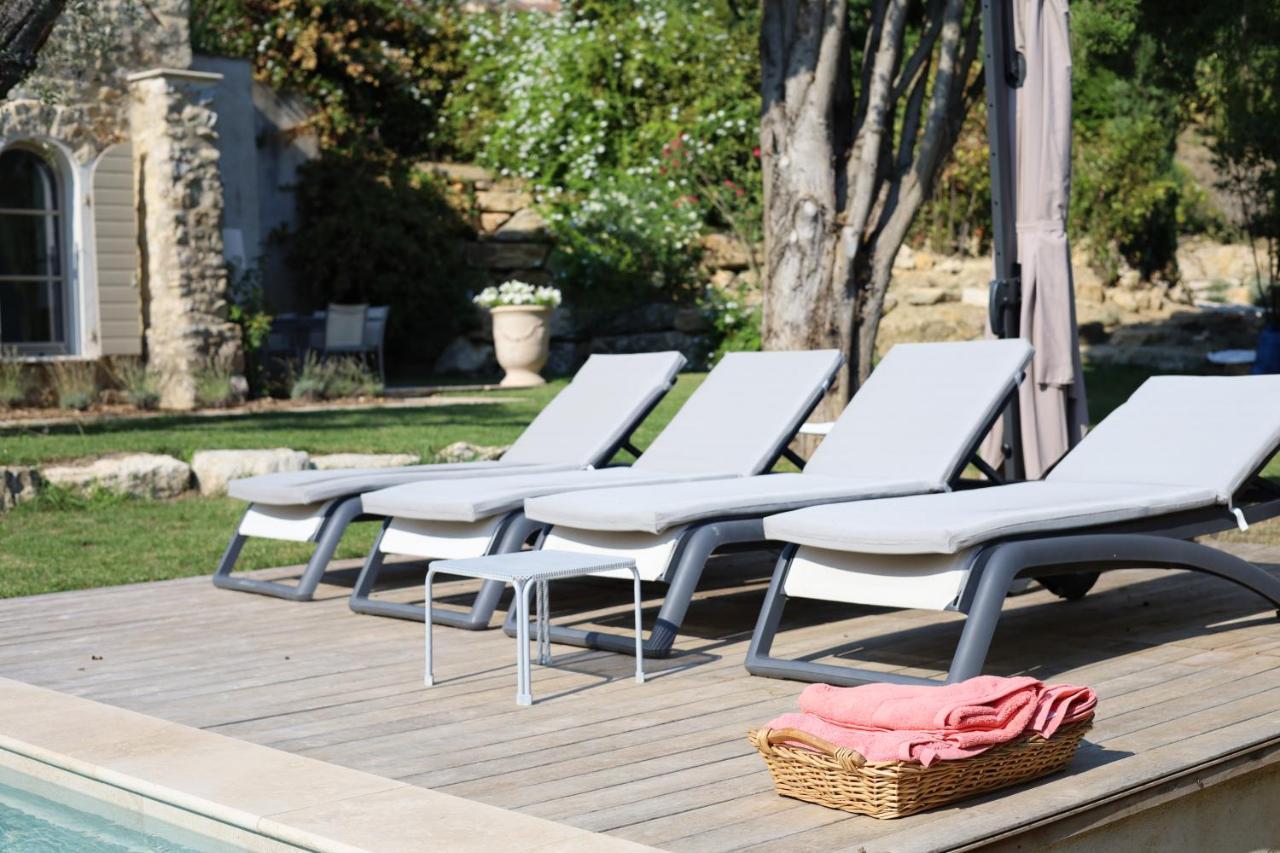 L'Elegante Bastide En Pierre Avec Vue Sur Le Vieux Village De Μουζέν Εξωτερικό φωτογραφία