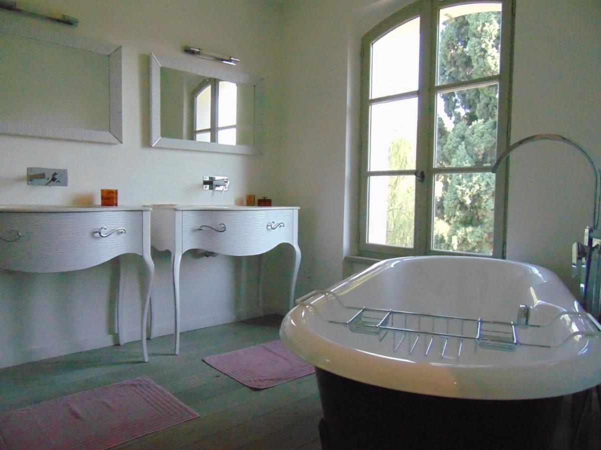L'Elegante Bastide En Pierre Avec Vue Sur Le Vieux Village De Μουζέν Εξωτερικό φωτογραφία